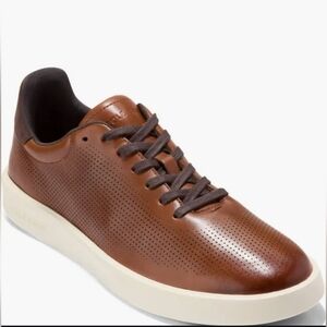 Size 11. Cole Haan. Men's Brown Leather Casual Sneakers Retail 195$
